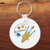 Artist Paint Palette and Brushes キーホルダー (裏面)