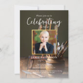 Artist, Painter, Celebration of Life Funeral Photo 招待状 (正面)