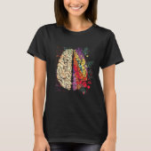 Artist Painter Neuroscience Colorful Human Brain Tシャツ (正面)