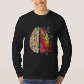 Artist Painter Neuroscience Colorful Human Brain Tシャツ (正面)