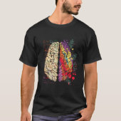 Artist Painter Neuroscience Colorful Human Brain Tシャツ (正面)