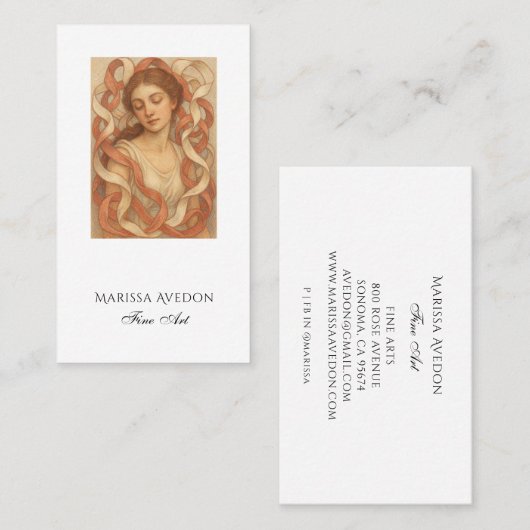 Artist Painting 名刺 (正面/裏面)