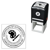 Artist Palette Certificate of Authenticity #3 URL セルフインキングスタンプ (インサイチュ)