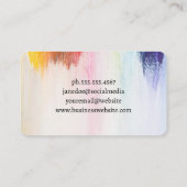 Artist Palette | Colorful Brush Strokes | Creative 名刺 (裏面)