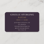 Artist Purple Gold Professional 名刺 (裏面)