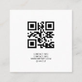 Artist QR code back スクエア名刺 (裏面)