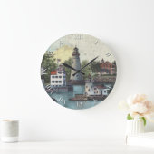 Artist Series Clock - The Guiding Lights of Ohio ラージ壁時計 (ホーム)