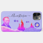 artist Starry Night editable violet Case-Mate iPhoneケース (裏面(横))