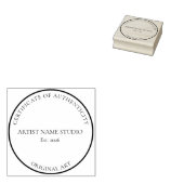 Artist Studio Certificate of Authenticity Stamp ラバースタンプ (押印)