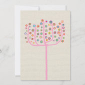 Artist Unique Abstract Tree Painting 招待状 (裏面)