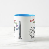 ARTIST - VIDEO GAMER Mug by Jeff Willis Art マグカップ (中央)