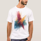Artistic Abstract Crewneck Tシャツ (正面)