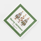 Artistic abstract leopard Christmas tree dinner (コーナー)