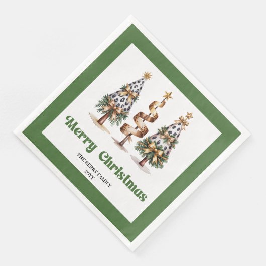 Artistic abstract leopard Christmas tree dinner (コーナー)