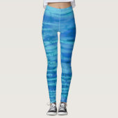 Artistic Abstract Psychedelic Color Burst Opaque レギンス (正面)