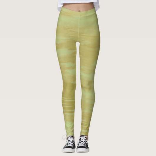 Artistic Abstract Psychedelic Color Burst Opaque レギンス (正面)