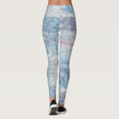Artistic Abstract Psychedelic Color Burst Opaque レギンス (裏面)