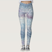 Artistic Abstract Psychedelic Color Burst Opaque レギンス (正面)