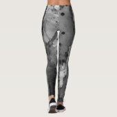 Artistic Abstract Psychedelic Color Burst Opaque レギンス (裏面)