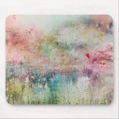 Artistic Alcohol Ink Abstract Landscape Mousepad  マウスパッド (正面)