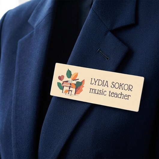 Artistic Autumn Piano Custom  名札