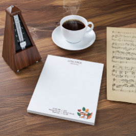Artistic Autumn Piano Custom Musician Notepad ノートパッド