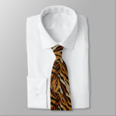 Artistic Best Man Tiger Print ネクタイ (タイ)
