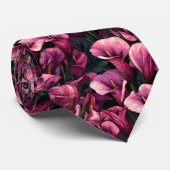 Artistic Birthday Gifts For Dad Calla Lilies Flowe ネクタイ (ロール)