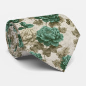 Artistic Birthday Gifts For Husband Peonies Floral ネクタイ (ロール)