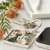 Artistic Cats キーホルダー (正面右)