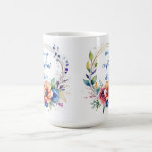 Artistic Ceramic Floral Inspirational Mug  コーヒーマグカップ (中央)