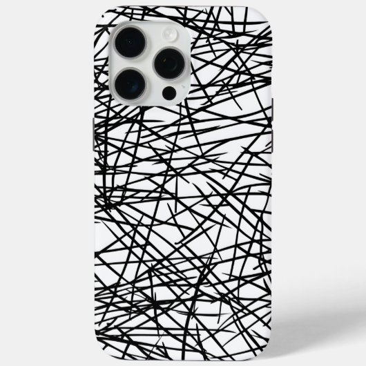 Artistic Chaotic Line Scribble Design 🎨 Case-Mate iPhoneケース (裏面)