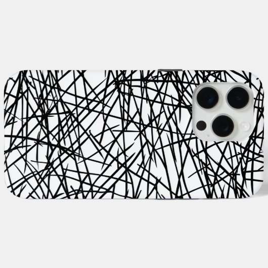 Artistic Chaotic Line Scribble Design 🎨 Case-Mate iPhoneケース (裏面 (横))