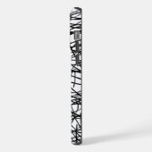 Artistic Chaotic Line Scribble Design 🎨 iPhoneケース (左側面)