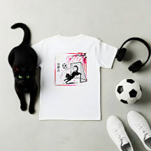 Artistic Cherry Blossom Cat Soccer For Japanese Ar