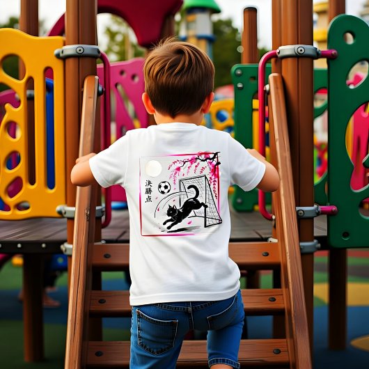 Artistic Cherry Blossom Cat Soccer For Japanese Ar トライブレンドＴシャツ