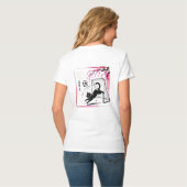Artistic Cherry Blossom Cat Soccer For Japanese Ar Tシャツ (裏面フル)