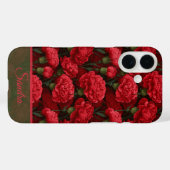 Artistic Christmas Gift Carnation Flower Name Case-Mate iPhoneケース (裏面 (横))