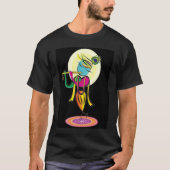 Artistic colourful Lord Shri Krishna with flute! Tシャツ (正面)
