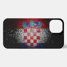 Artistic Croatian Flag iPhone 17 Case | Croatia He iPhone 13ケース