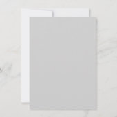 Artistic Curtain & Floral Save the Date Card (裏面)