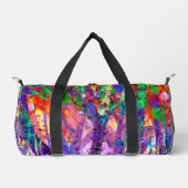 Artistic Dancing Colors Painting ダッフルバッグ (正面)