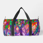 Artistic Dancing Colors Painting ダッフルバッグ (裏面)