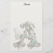 Artistic Decorated Letter A 便箋 (正面)