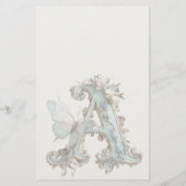 Artistic Decorated Letter A 便箋 (裏面)