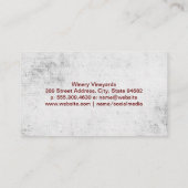 Artistic | Expressive Winery 名刺 (裏面)