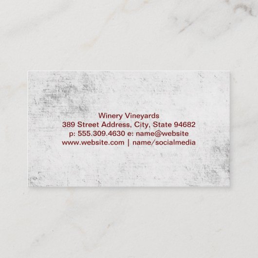 Artistic | Expressive Winery 名刺 (裏面)