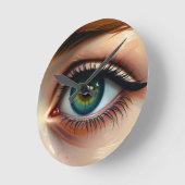 Artistic Eye Wall Clock – Surreal Vision Art ラウンド壁時計 (傾斜)