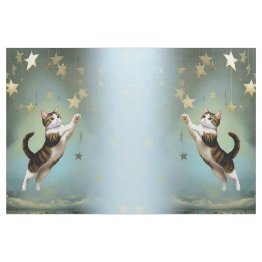 Artistic Fabric Designs Cat ファブリック (ヤード)