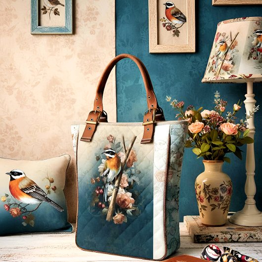 Artistic Fabric Panel Birds ファブリック